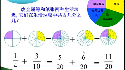 北师大版五年级数学下册第一单元 分数加减法