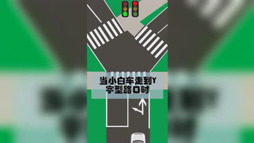 y字型路口怎么走,视频教你