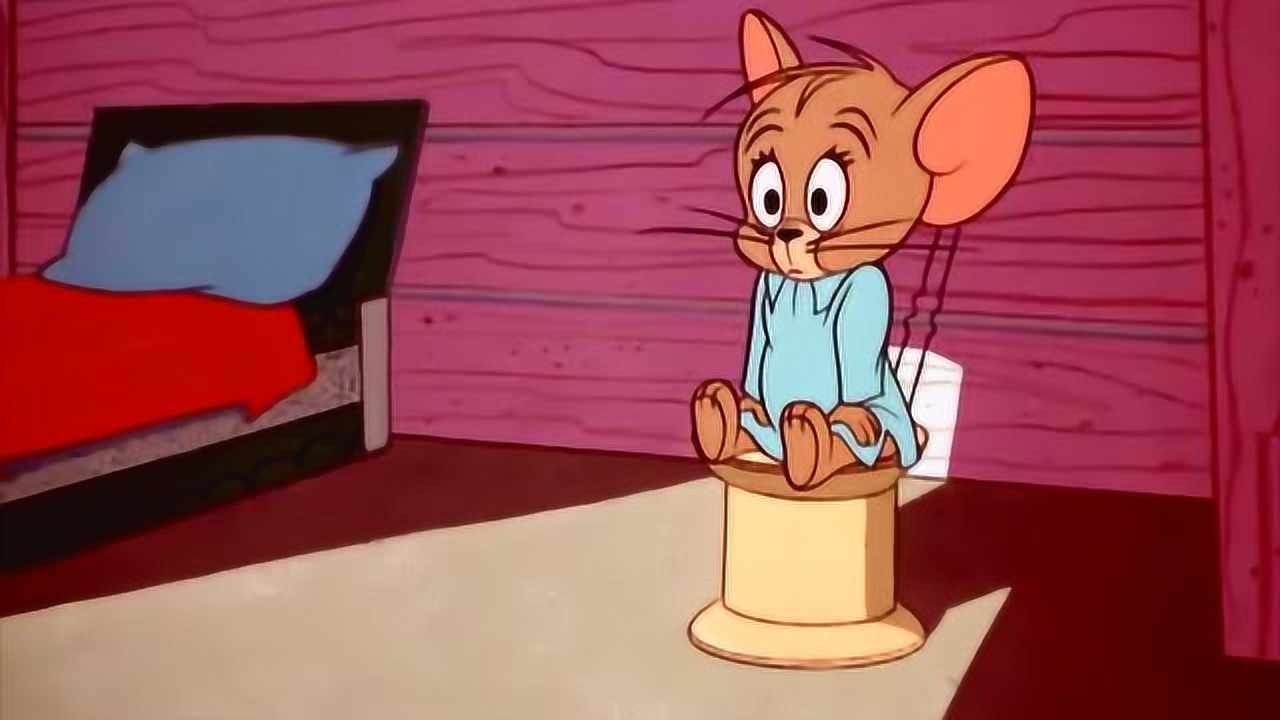 猫和老鼠:杰瑞开始梦游拿着刀冲出来突然就醒了
