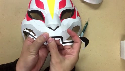 纸模"狐狸面具"的视频教程