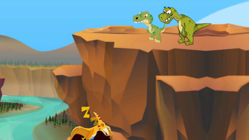 恐龙的追逐战，无齿翼龙妈妈能抢回恐龙蛋吗
