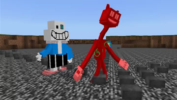 我的世界滑稽猫对战传说之下催更sans，这猫是真开挂了吧