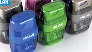 MILAN COMLACT系列 橡皮擦双孔卷笔刀
