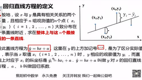 苏教版高中数学必修三第二章 统计2.4 线性回归方程