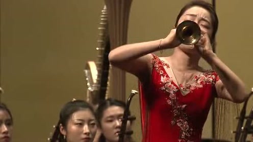 唢呐美女刘雯雯《百鸟朝凤》演奏!网友:有村口办事那味了