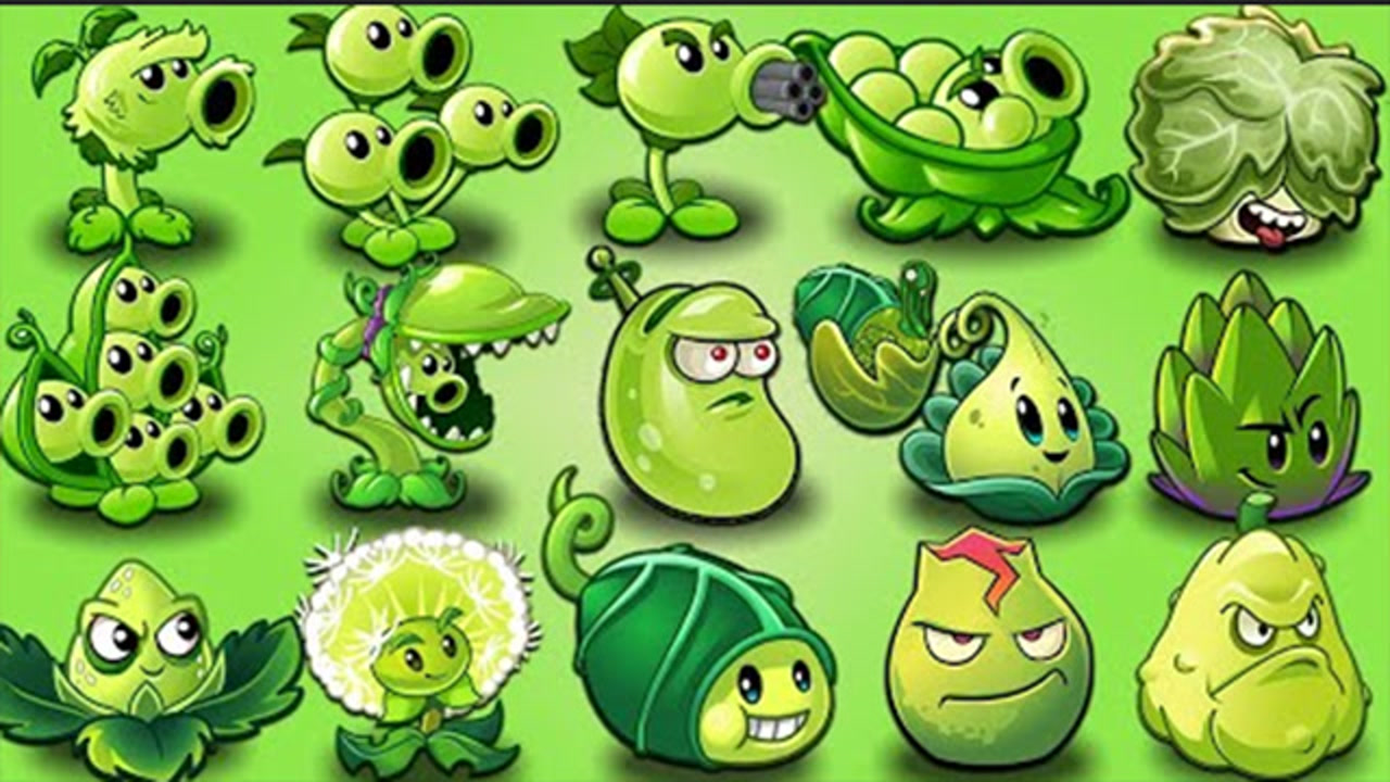 植物大战僵尸2:绿色植物伤害测试,15款植物谁更强?