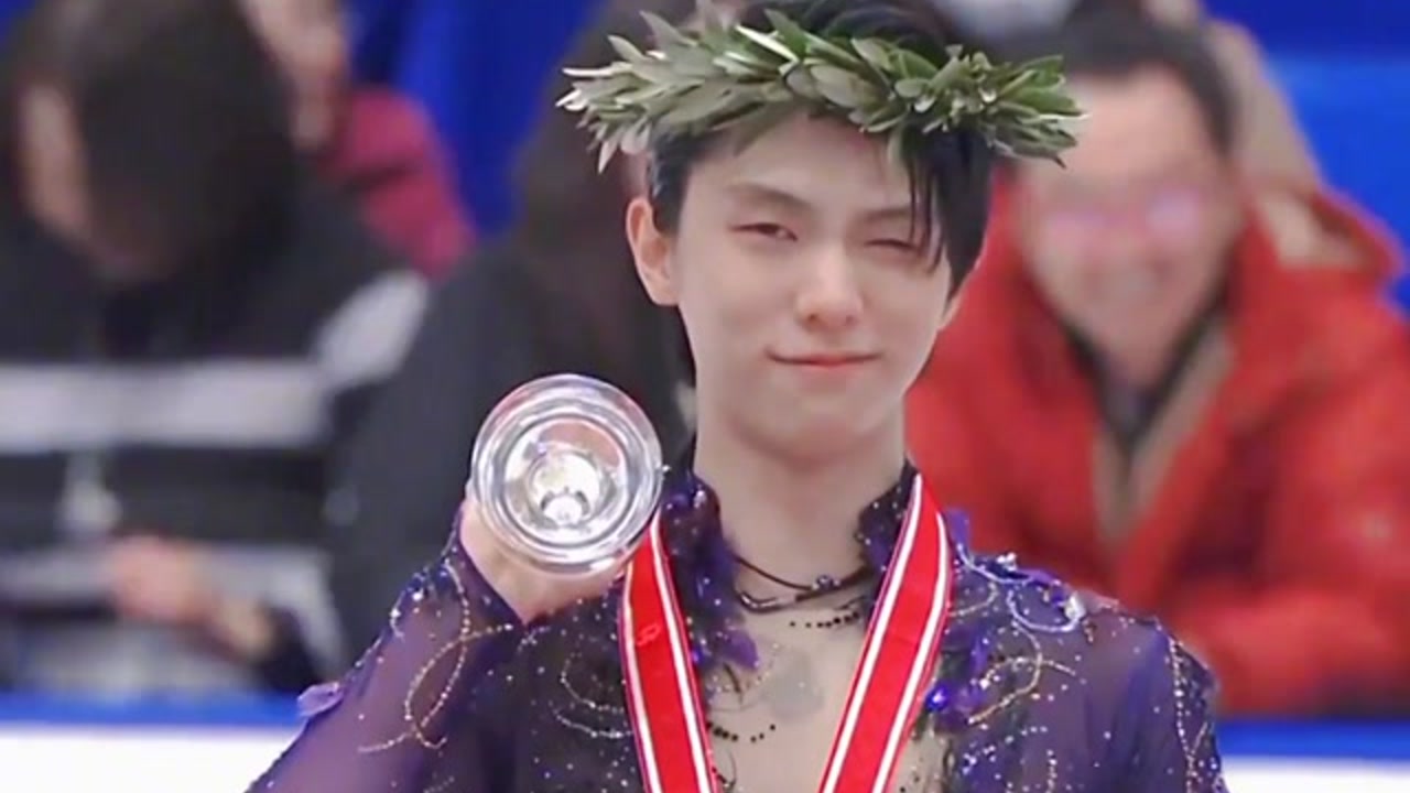 羽生结弦领奖时也太可爱了吧北京冬奥会