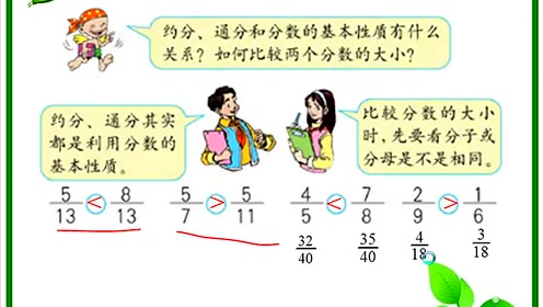 苏教版五年级数学下册四 分数的意义和性质