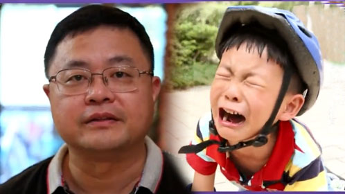 爸爸教育方式恐怖 遭萌娃逼问是亲生的吗