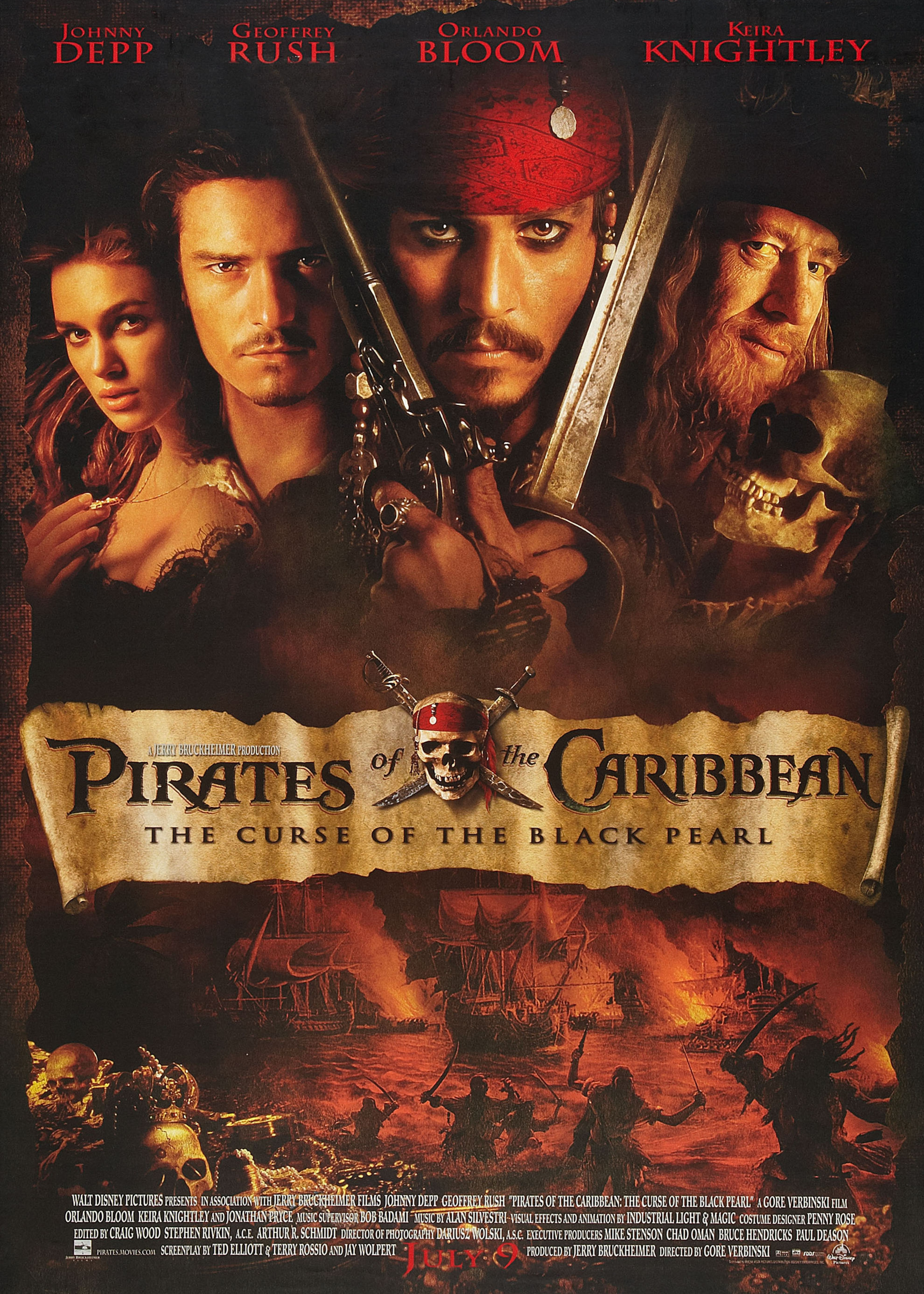 Pirates of the Caribbean: Dead Man's Chest (2006) poster - FreeMoviePosters.net