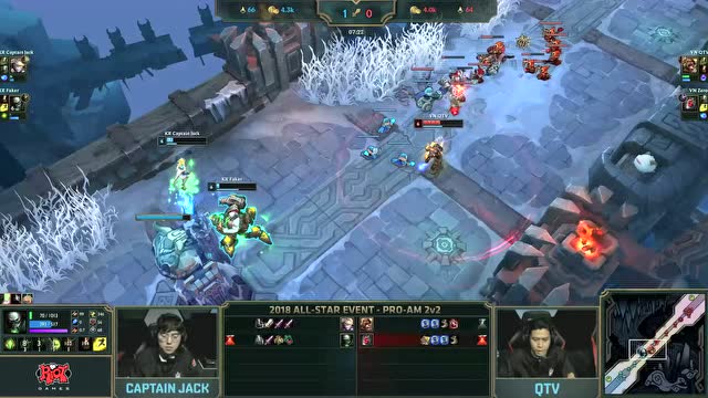 2018lol全明星慈善2V2表演赛-Captain Faker vs QTZ免费观看