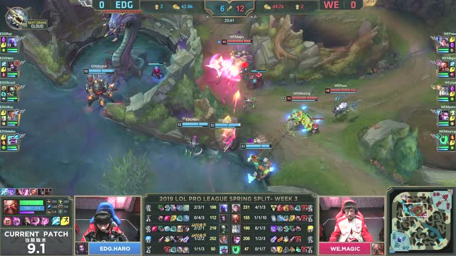 LPL春季赛比赛视频W3D2 WE vs EDG 第1场免费观看