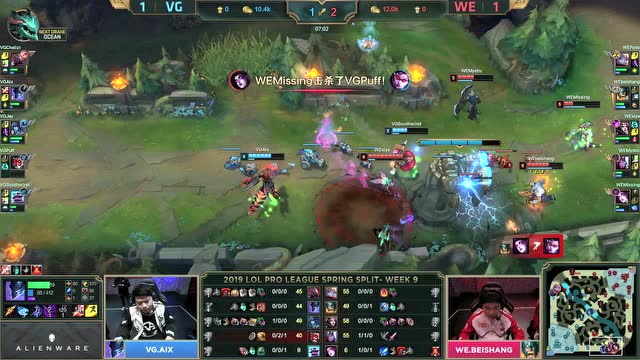 LPL春季赛比赛视频W9D6 WE vs VG 第3场免费观看