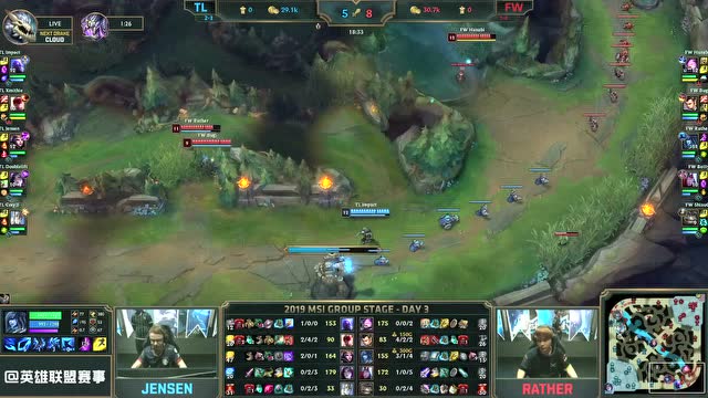 MSI季中赛小组赛全场回放TL vs FW免费观看