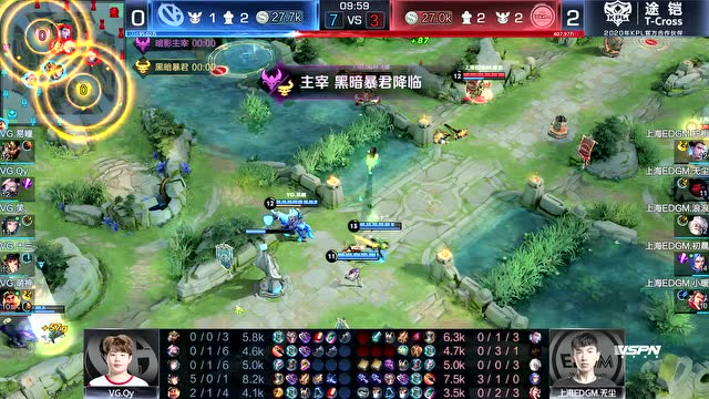 KPL2020春季赛W8D1 上海EDG.M vs VG 第3场免费观看