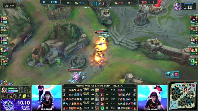 MSC决赛 TES vs FPX 第2场免费观看