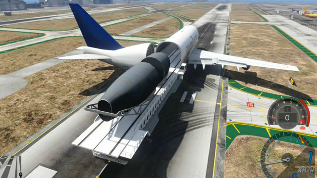 波音747大型货机模组 尾部可以打开装载大型机械 GTA5侠盗猎车手免费观看