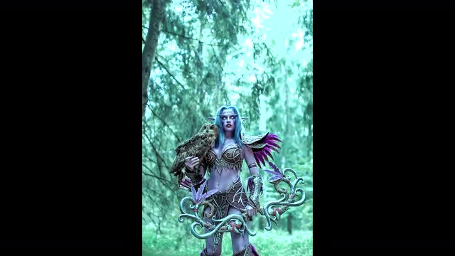 暗夜精灵cosplay 这个泰兰德你给几分？魔兽世界免费观看