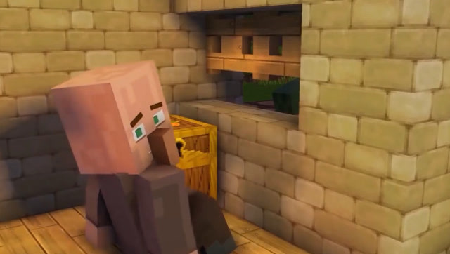 我的世界 村民史蒂夫被僵户围攻，该怎么办？免费观看