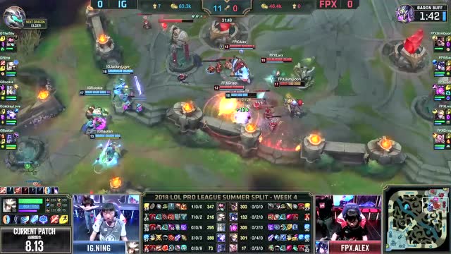 赛事速看IGvsFPX：IG首局0封FPX 2:0拿下比赛免费观看