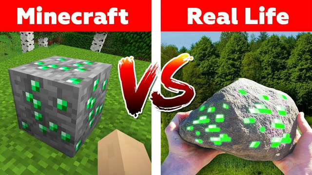 我的世界：游戏版VS现实版 挖钻石 你更喜欢哪个免费观看