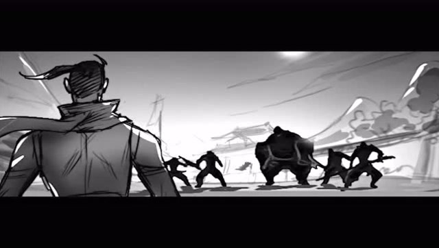 黑白笔锋，萧杀江湖，流星蝴蝶剑手绘分镜CG动画曝光免费观看