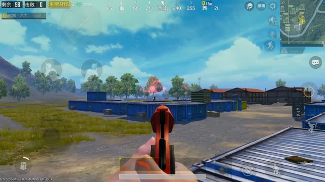 绝地求生：刺激战场，新手落地一把信号枪，对着敌人发射了免费观看