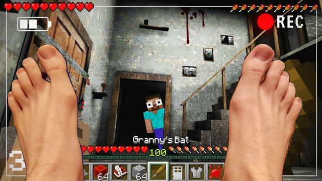 游游解说：我的世界真人版 夜探鬼屋？大战菜鸟免费观看