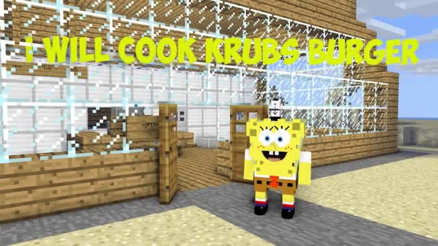 我的世界动画 史蒂夫来到海绵宝宝的餐厅免费观看