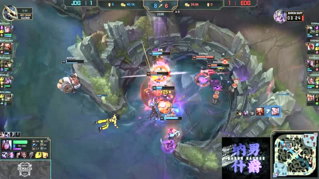 [巅峰时刻]iBoy卢锡安三杀救场 EDG拿下男爵扳回劣势免费观看