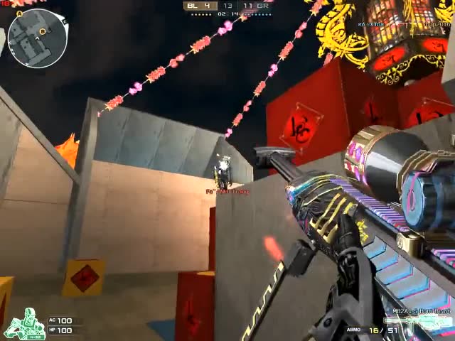 穿越火线：国内玩家都皮到外服去了，一杆冲锋炮全图瞬杀敌人免费观看