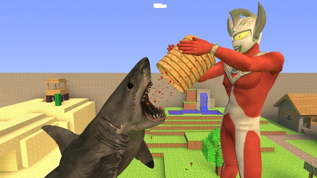 GMOD游戏泰罗奥特曼把一桶辣椒喂给鲨鱼吃会怎样？免费观看