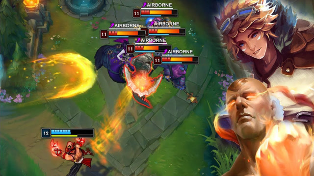 LOL最震撼的爆炸伤害，慢放让你看一下血条是如何消失的免费观看