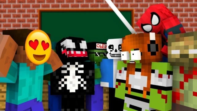 MC怪物学校《超进化》，骷髅小白变可爱女孩，小僵尸心动！免费观看