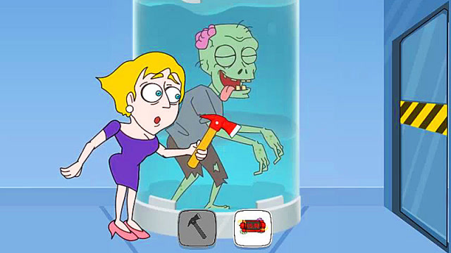 救救小姐姐益智游戏 小姐姐发现了小僵尸免费观看