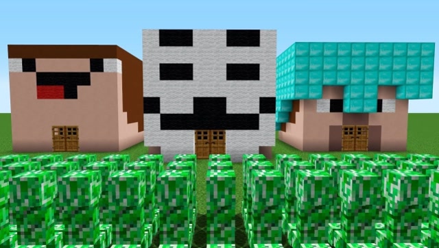 爬行者炸毁了黑客的家，黑客气的联手菜鸟，攻破仇人的基地！免费观看