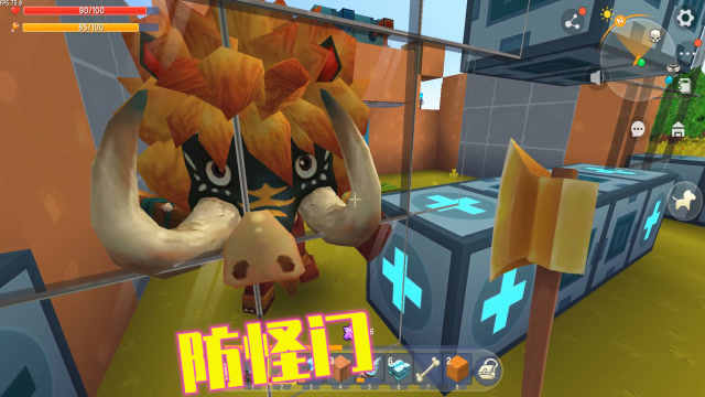 迷你世界364：我的门能防怪，1只怪物走进去，就出不来了？免费观看