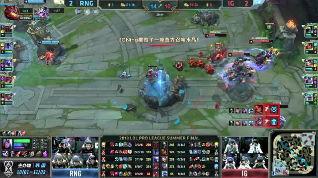 LPL夏季赛决赛 RNG vs IG 第5场比赛视频免费观看