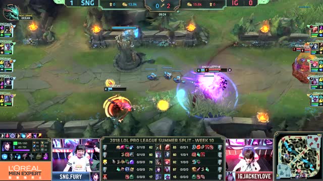 LPL夏季赛比赛视频W10D5 SNG vs IG 第2场免费观看