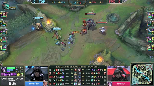 LPL春季赛季后赛比赛视频 FPX vs TOP 第1场免费观看