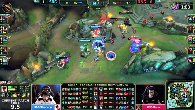 LPL春季赛比赛视频W10D1 RNG vs SDG 第2场免费观看