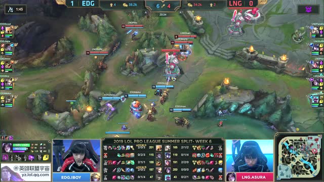 LPL夏季赛比赛视频W6D3 LNG vs EDG 第2场免费观看