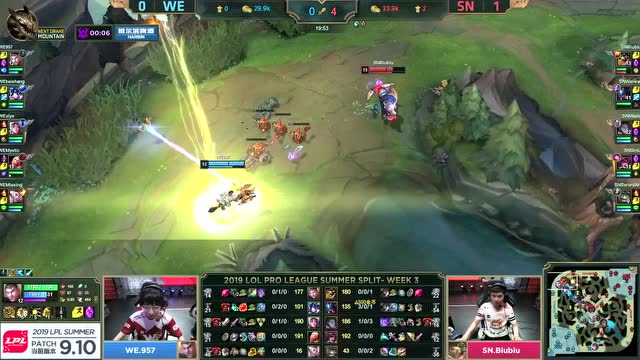LPL夏季赛比赛视频W3D3 SN vs WE 第2场免费观看