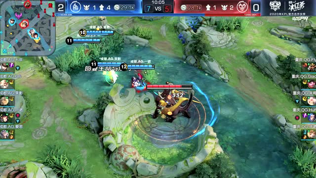 KPL2020春季赛W1D1 成都AG vs 重庆QG 第3场免费观看