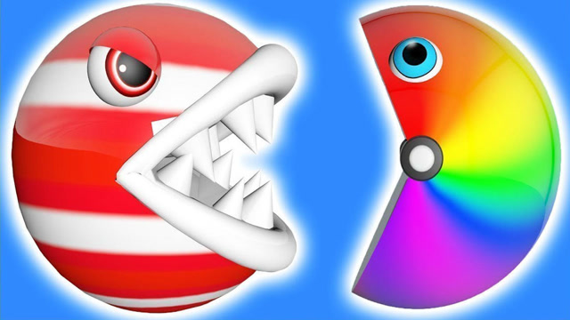 变异吃豆人VS吃豆人，幸运的方块，精彩3D动画免费观看