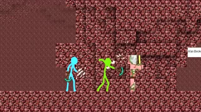 我的世界：火柴人闯入我的世界挖掘钻石，被发现以二敌百啊免费观看