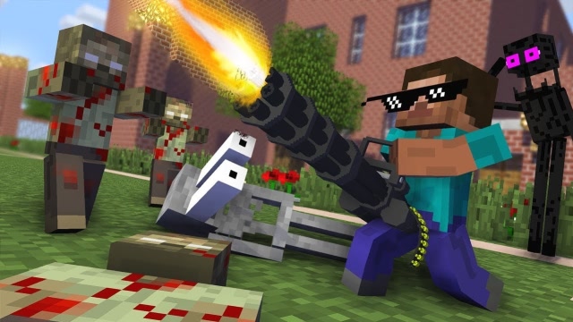 我的世界 史蒂夫炮轰僵尸团免费观看