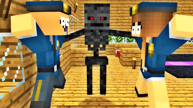 MC动画怪物学院《越狱课》，“挂王”级凋零骷髅开挂越狱太恐怖！免费观看