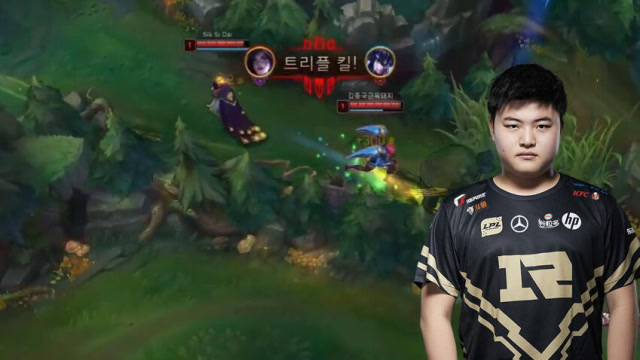 LOL韩服高分局 Uzi卡莎一级团拿三杀 13分钟堵泉水免费观看