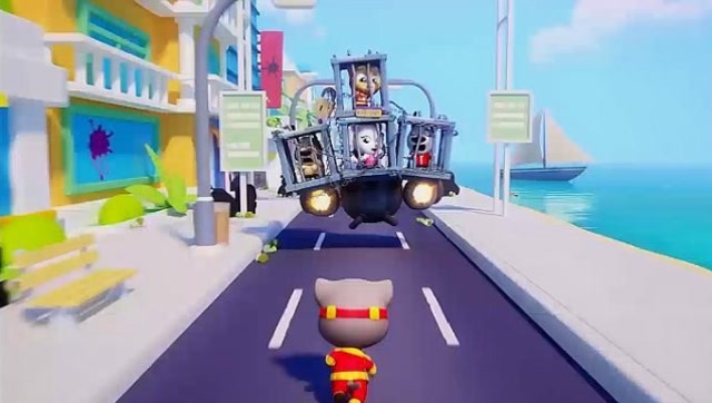 汤姆猫跑酷：超级汤姆跑酷收集金币，营救小伙伴，好玩！免费观看